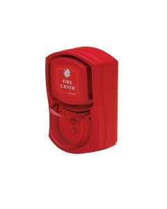 Vimpex Fire-Cryer Plus, Red Voice Sounder /w Shallow Base and Red Beacon