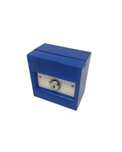 KAC Blue Manual Call Point, 2 Position, Untrapped Keyswitch